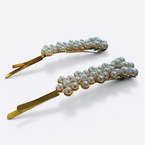 Pearl Flower Bobby Pin Set New